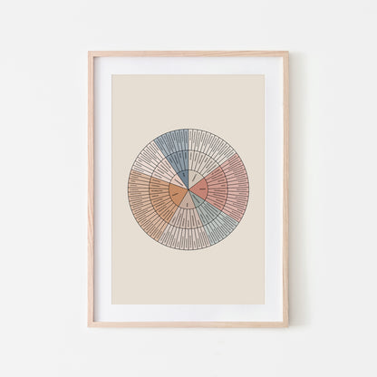 B-Feelings-Wheel-Mental-Health-Wall-Art-in-Earthy-and-Black-on-Sand
