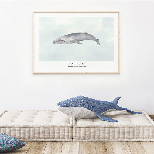 Blue-Whale-Watercolour-Sea-Creature-Wall-Art-in-Cloudy-Website-Main-Image