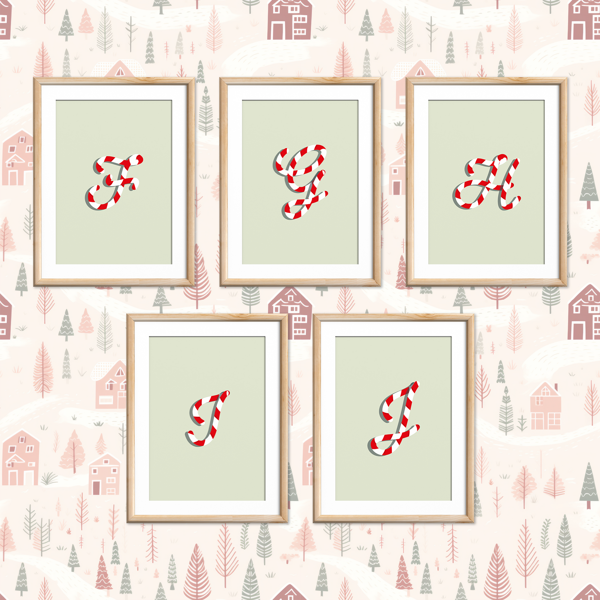 Candy-Cane-Letters-Christmas-Printable-Posters-Apple-Green-Letters-2