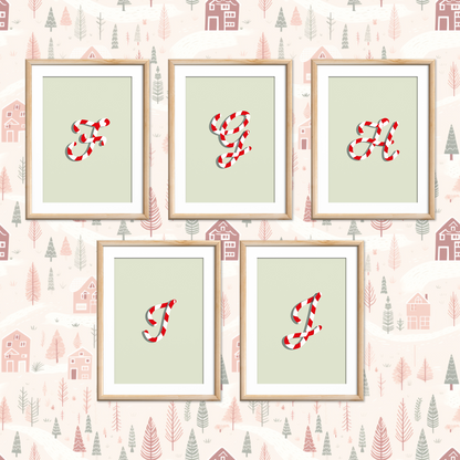 Candy-Cane-Letters-Christmas-Printable-Posters-Apple-Green-Letters-2