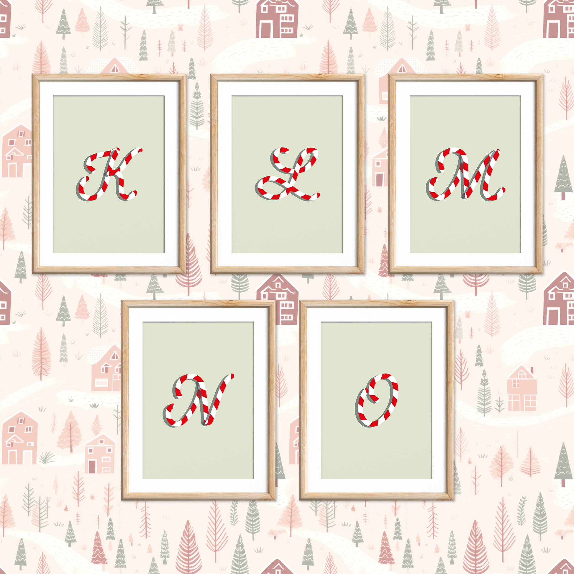 Candy-Cane-Letters-Christmas-Printable-Posters-Apple-Green-Letters-3