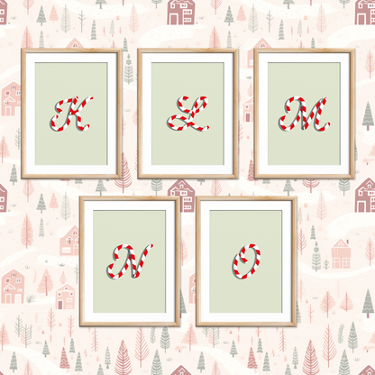 Candy-Cane-Letters-Christmas-Printable-Posters-Apple-Green-Letters-3