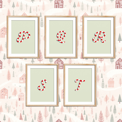Candy-Cane-Letters-Christmas-Printable-Posters-Apple-Green-Letters-4