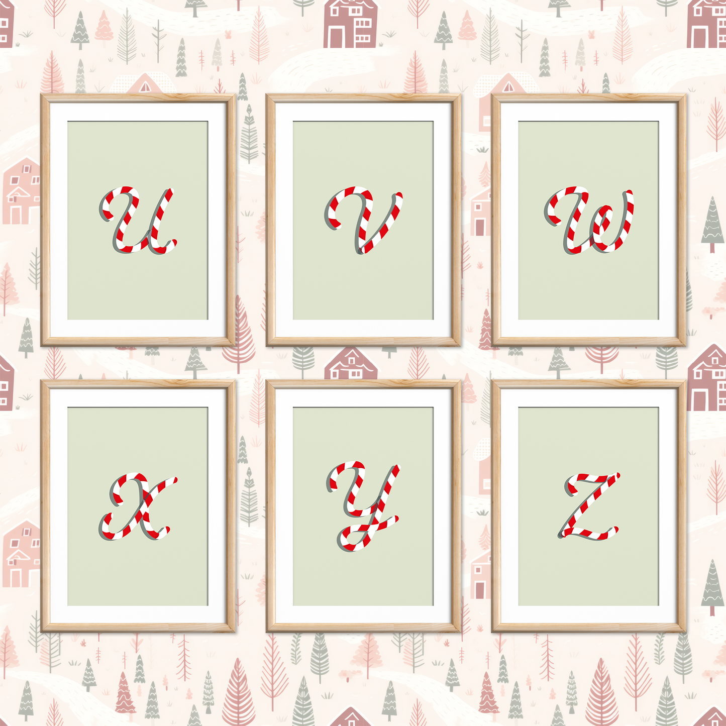 Candy-Cane-Letters-Christmas-Printable-Posters-Apple-Green-Letters-5