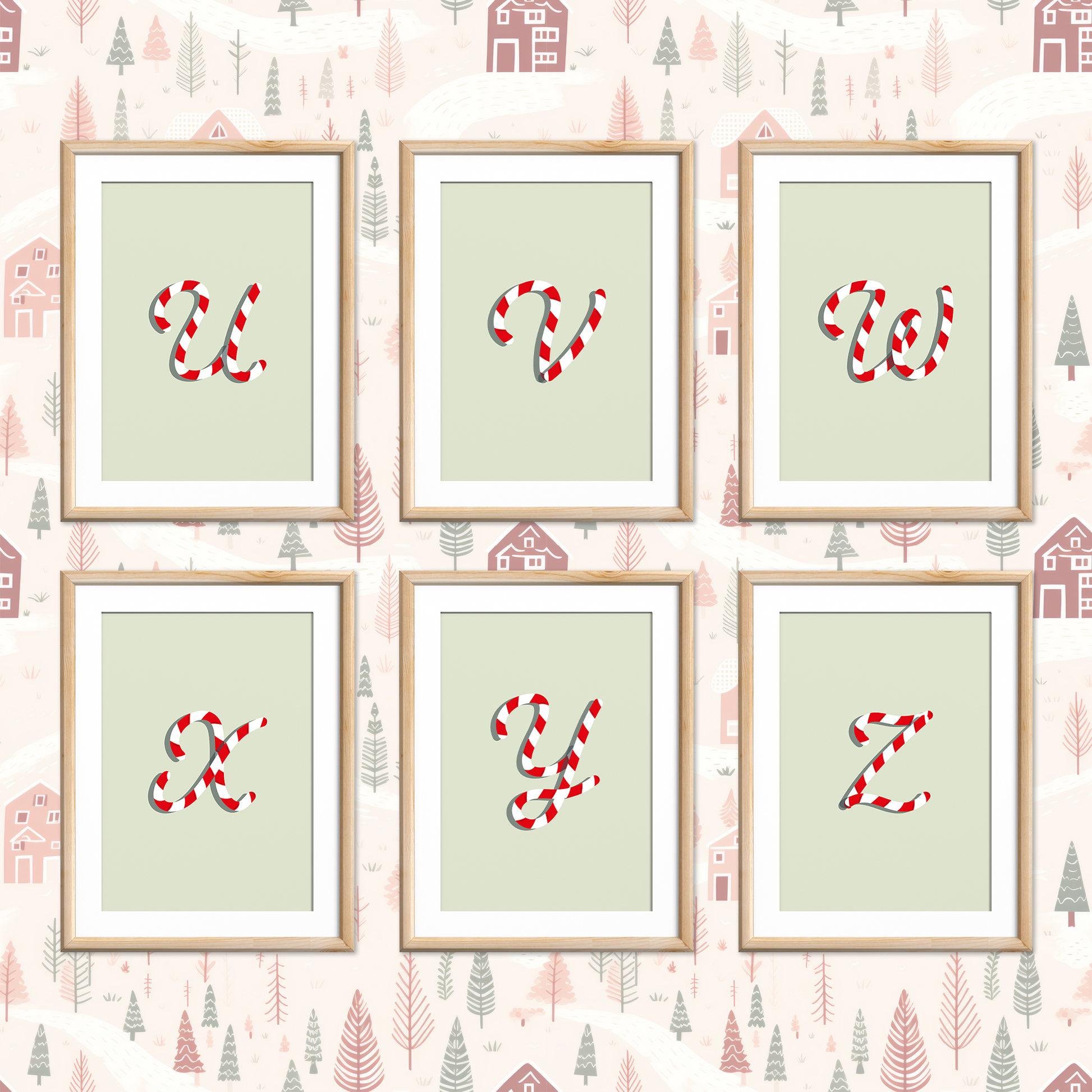 Candy-Cane-Letters-Christmas-Printable-Posters-Apple-Green-Letters-5