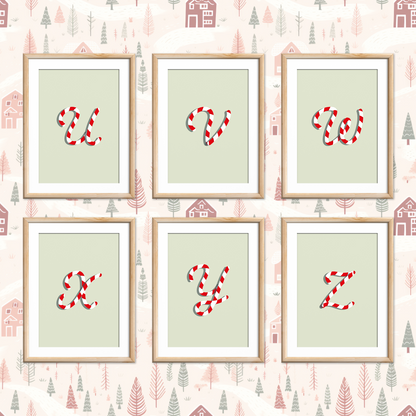 Candy-Cane-Letters-Christmas-Printable-Posters-Apple-Green-Letters-5
