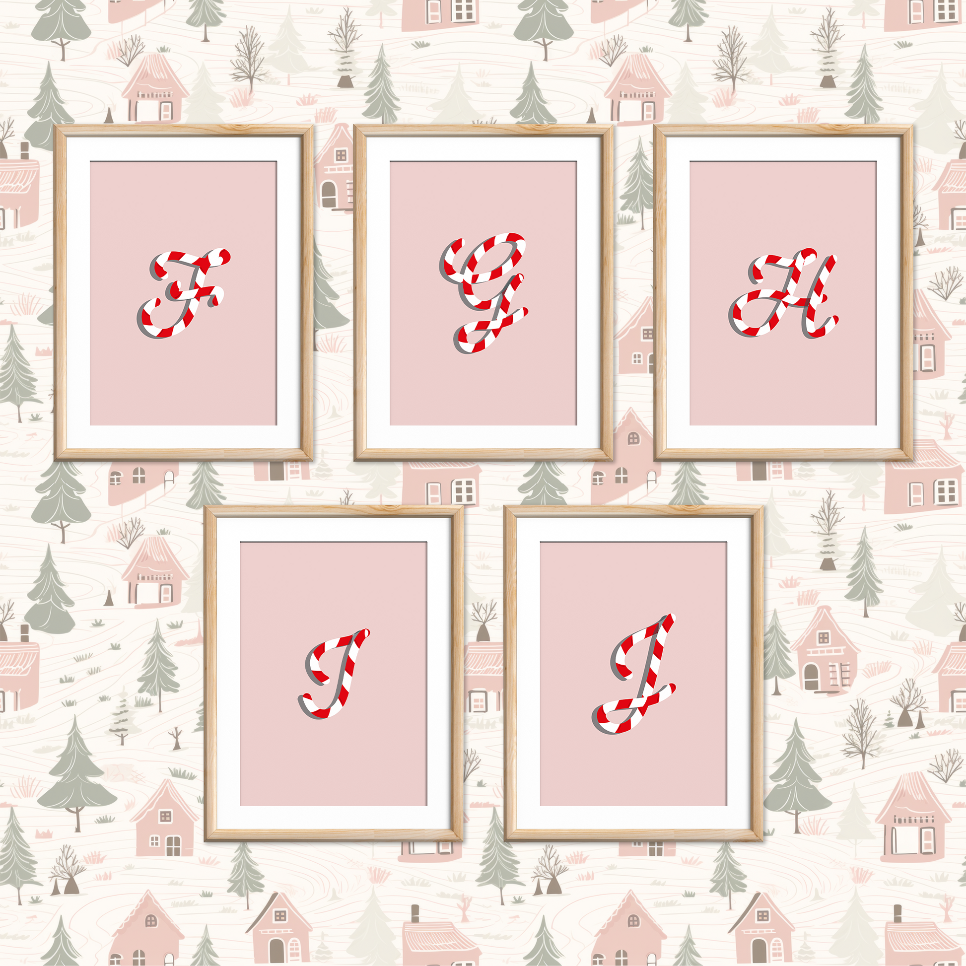 Candy-Cane-Letters-Christmas-Printable-Posters-Carnation-Pink-Letters-2