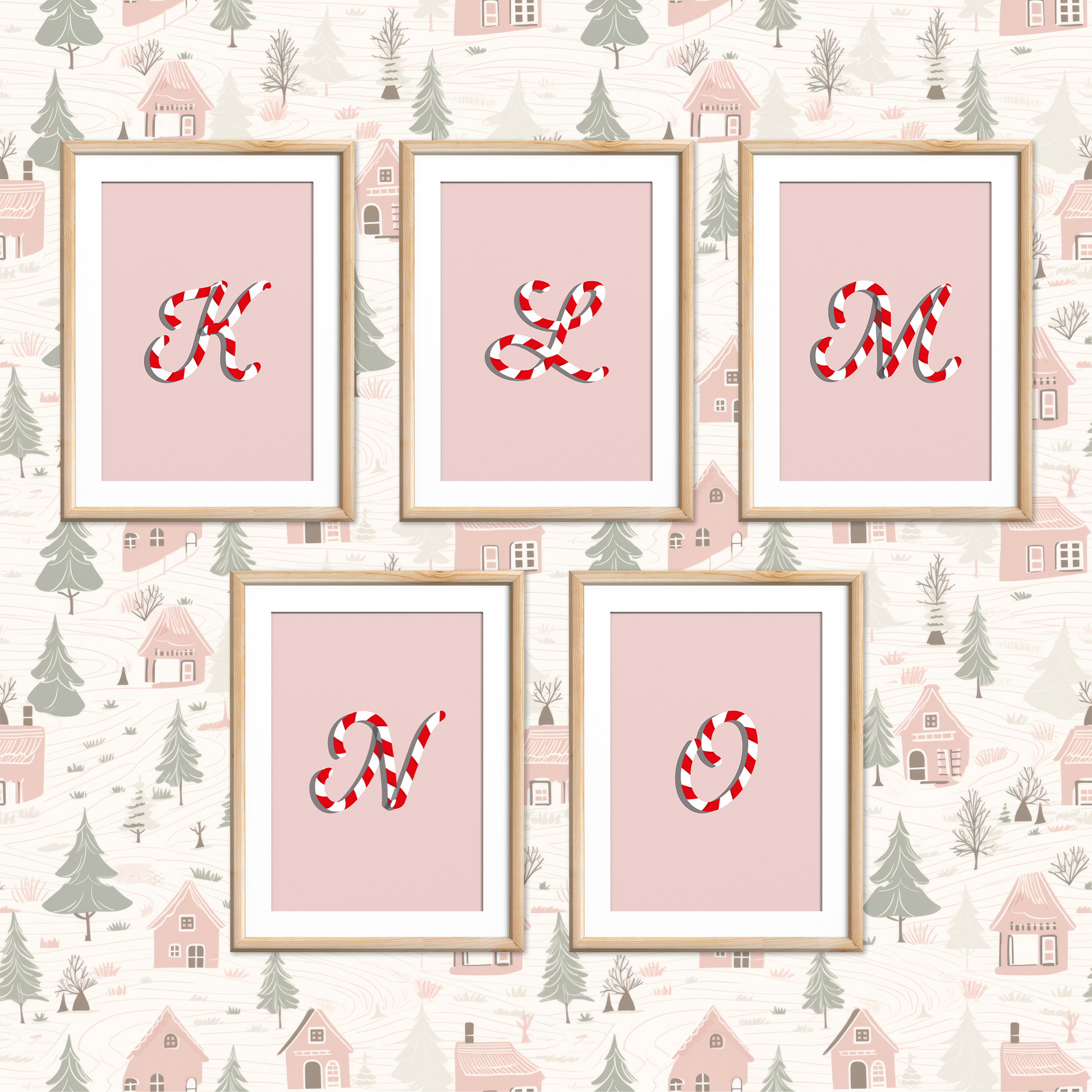Candy-Cane-Letters-Christmas-Printable-Posters-Carnation-Pink-Letters-3