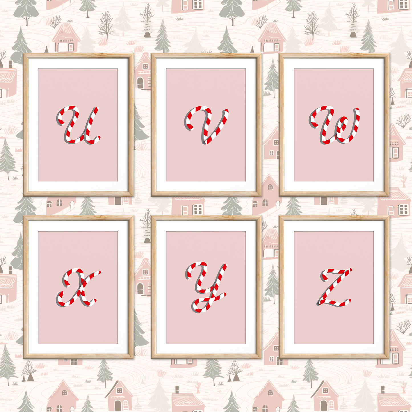 Candy-Cane-Letters-Christmas-Printable-Posters-Carnation-Pink-Letters-5