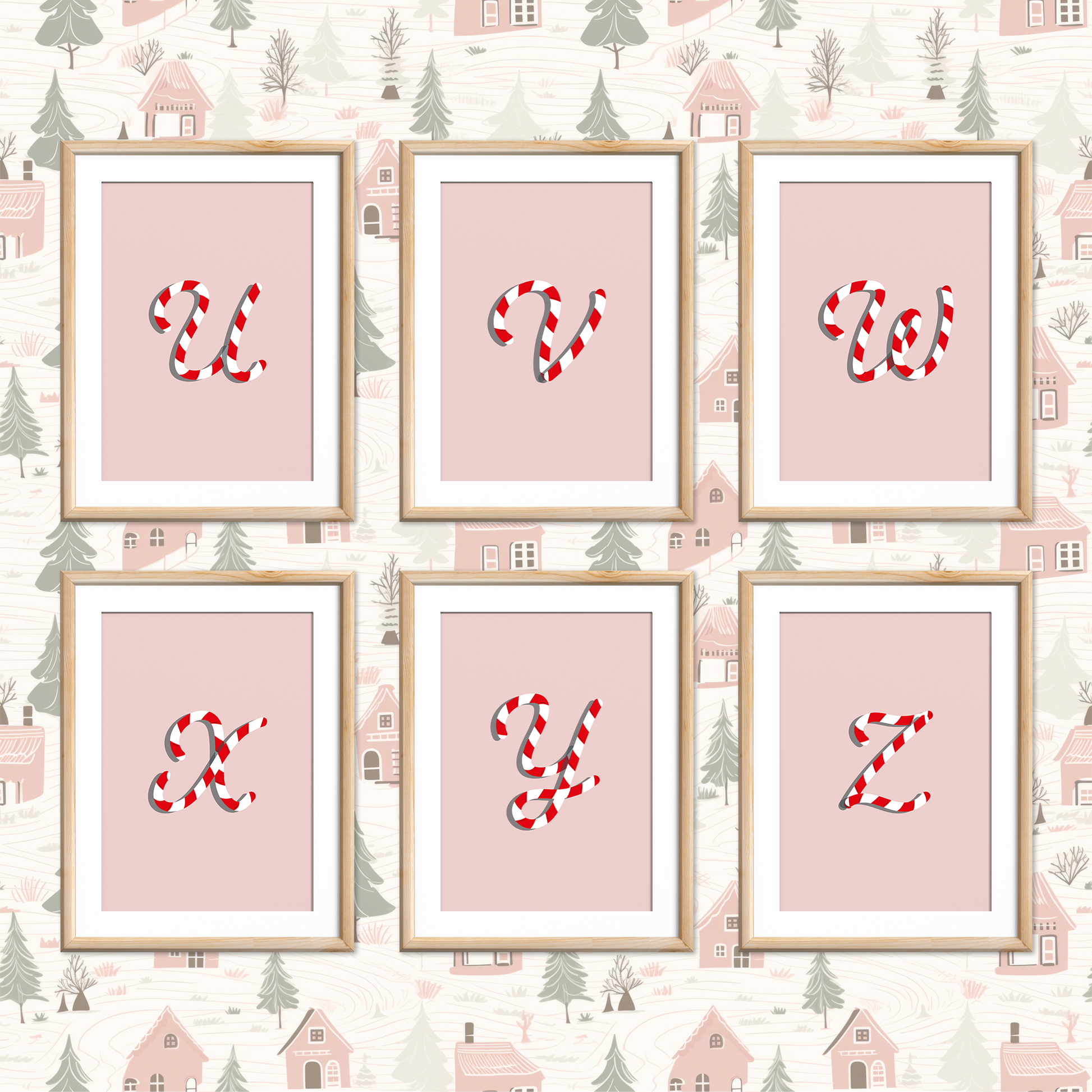 Candy-Cane-Letters-Christmas-Printable-Posters-Carnation-Pink-Letters-5
