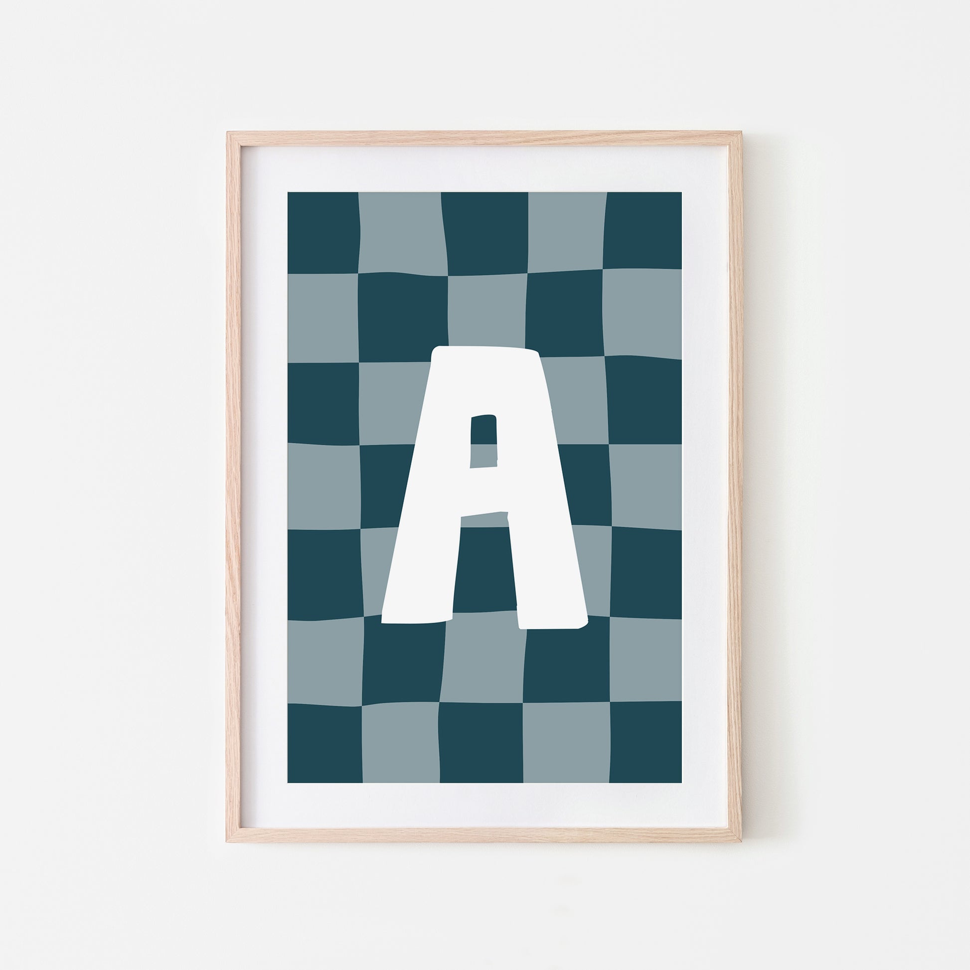 Checkered-Letters-Alphabet-Poster-Print-Letter-A-in-Navy