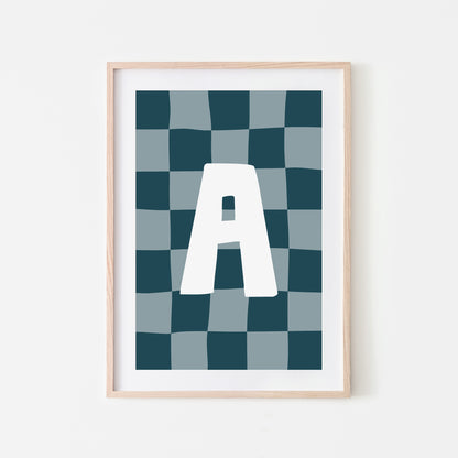 Checkered-Letters-Alphabet-Poster-Print-Letter-A-in-Navy