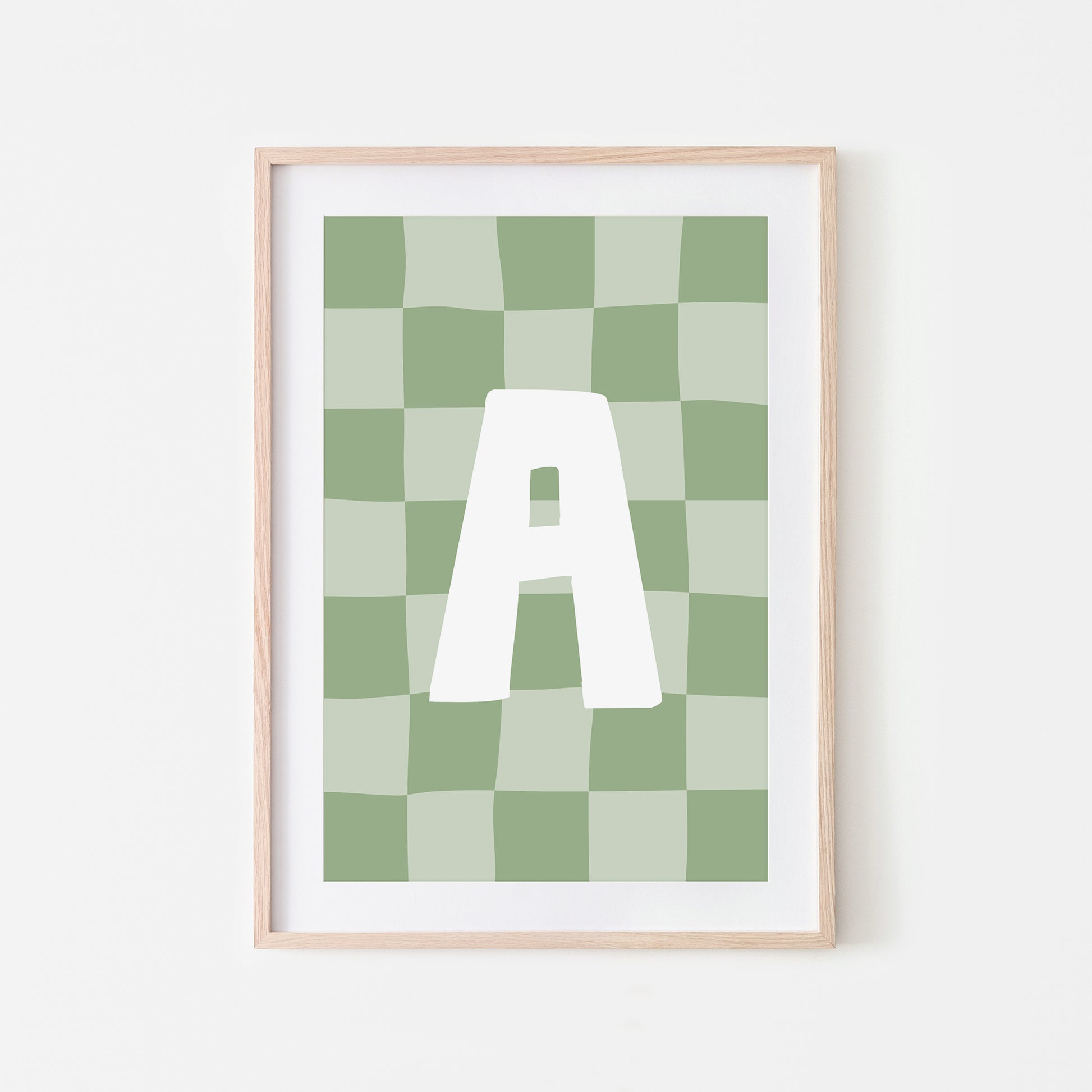 Checkered-Letters-Alphabet-Poster-Print-Letter-A-in-Sage