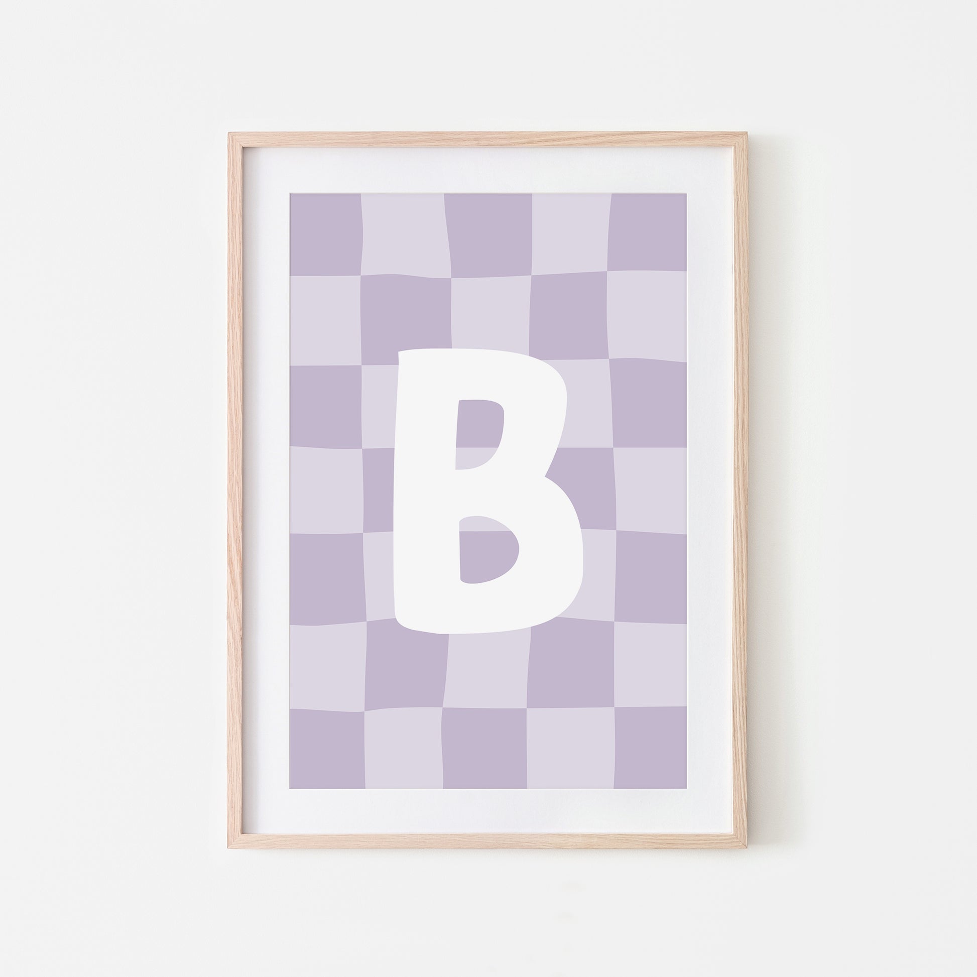 Checkered-Letters-Alphabet-Poster-Print-Letter-B-in-Lavender
