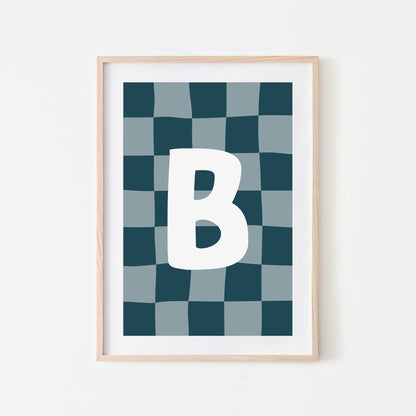 Checkered-Letters-Alphabet-Poster-Print-Letter-B-in-Navy