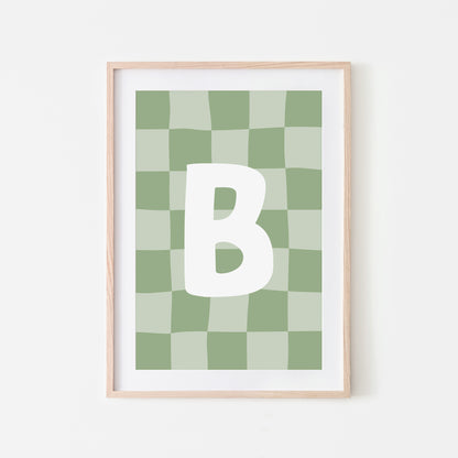 Checkered-Letters-Alphabet-Poster-Print-Letter-B-in-Sage