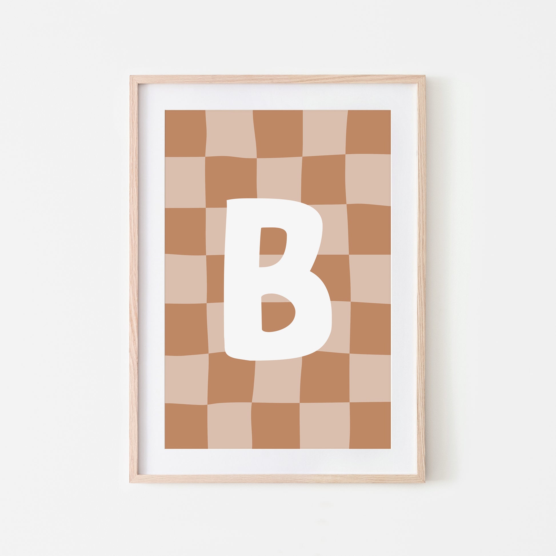 Checkered-Letters-Alphabet-Poster-Print-Letter-B-in-Tan