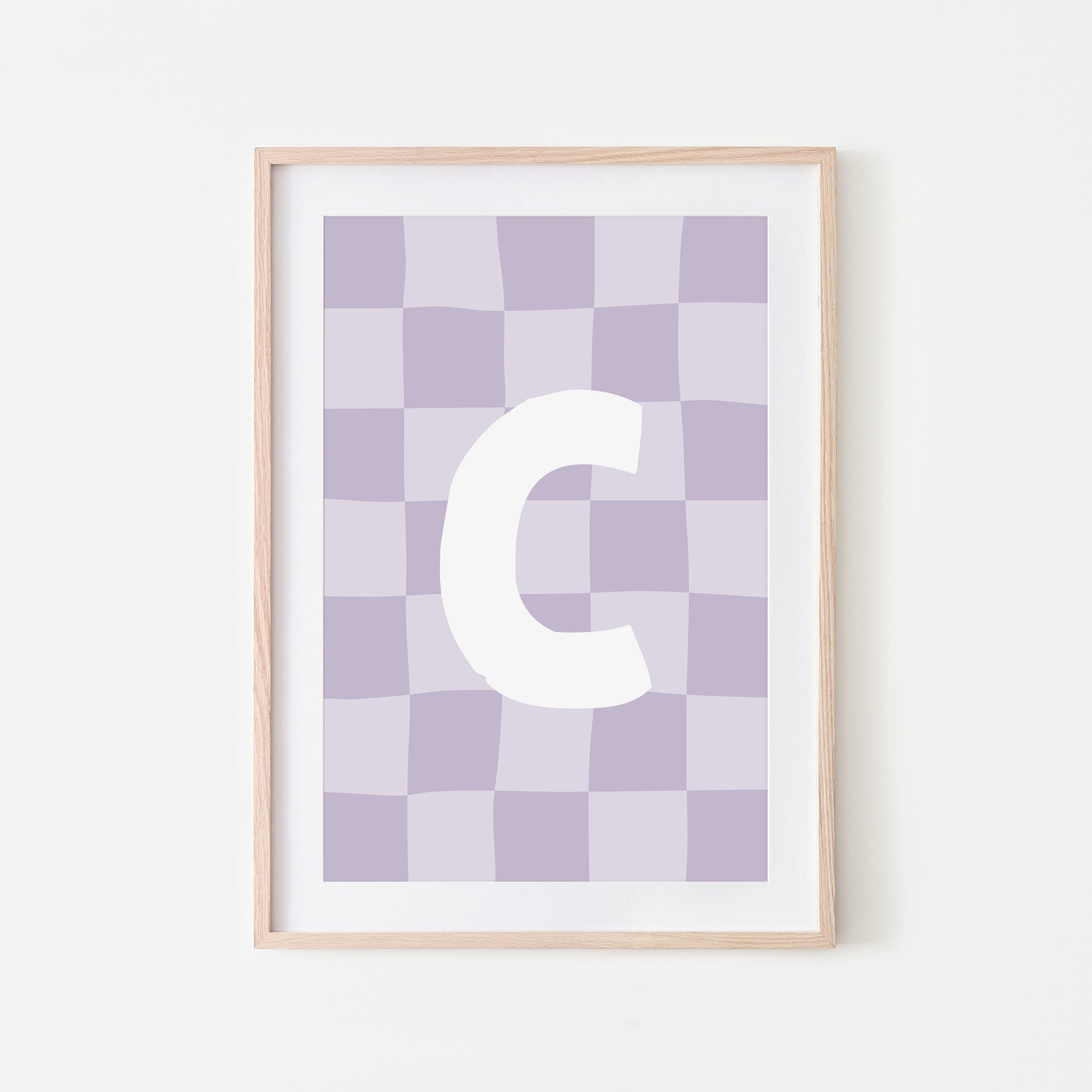 Checkered-Letters-Alphabet-Poster-Print-Letter-C-in-Lavender