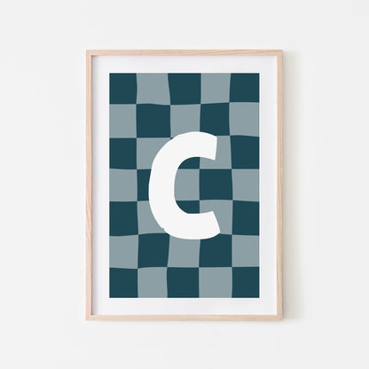 Checkered-Letters-Alphabet-Poster-Print-Letter-C-in-Navy