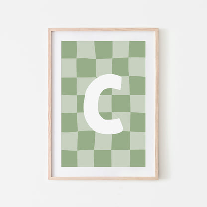 Checkered-Letters-Alphabet-Poster-Print-Letter-C-in-Sage