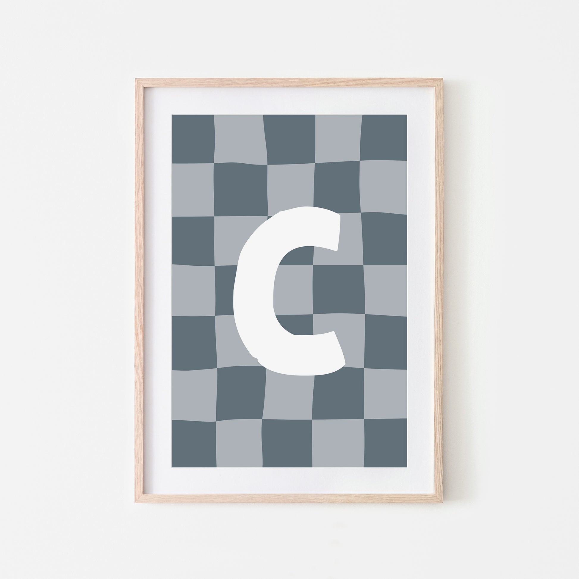 Checkered-Letters-Alphabet-Poster-Print-Letter-C-in-Sky