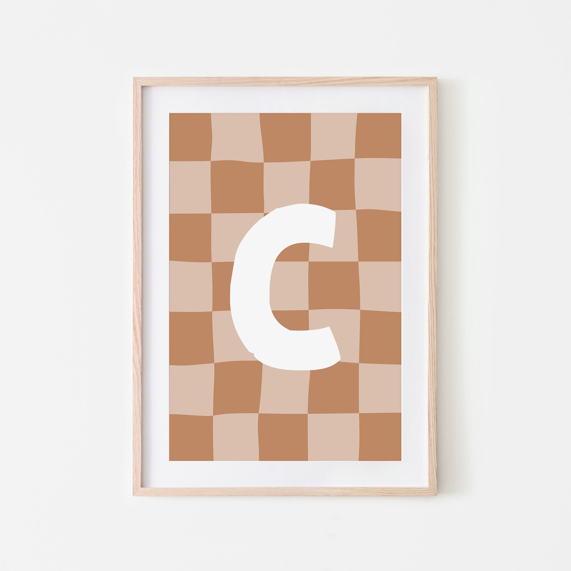 Checkered-Letters-Alphabet-Poster-Print-Letter-C-in-Tan