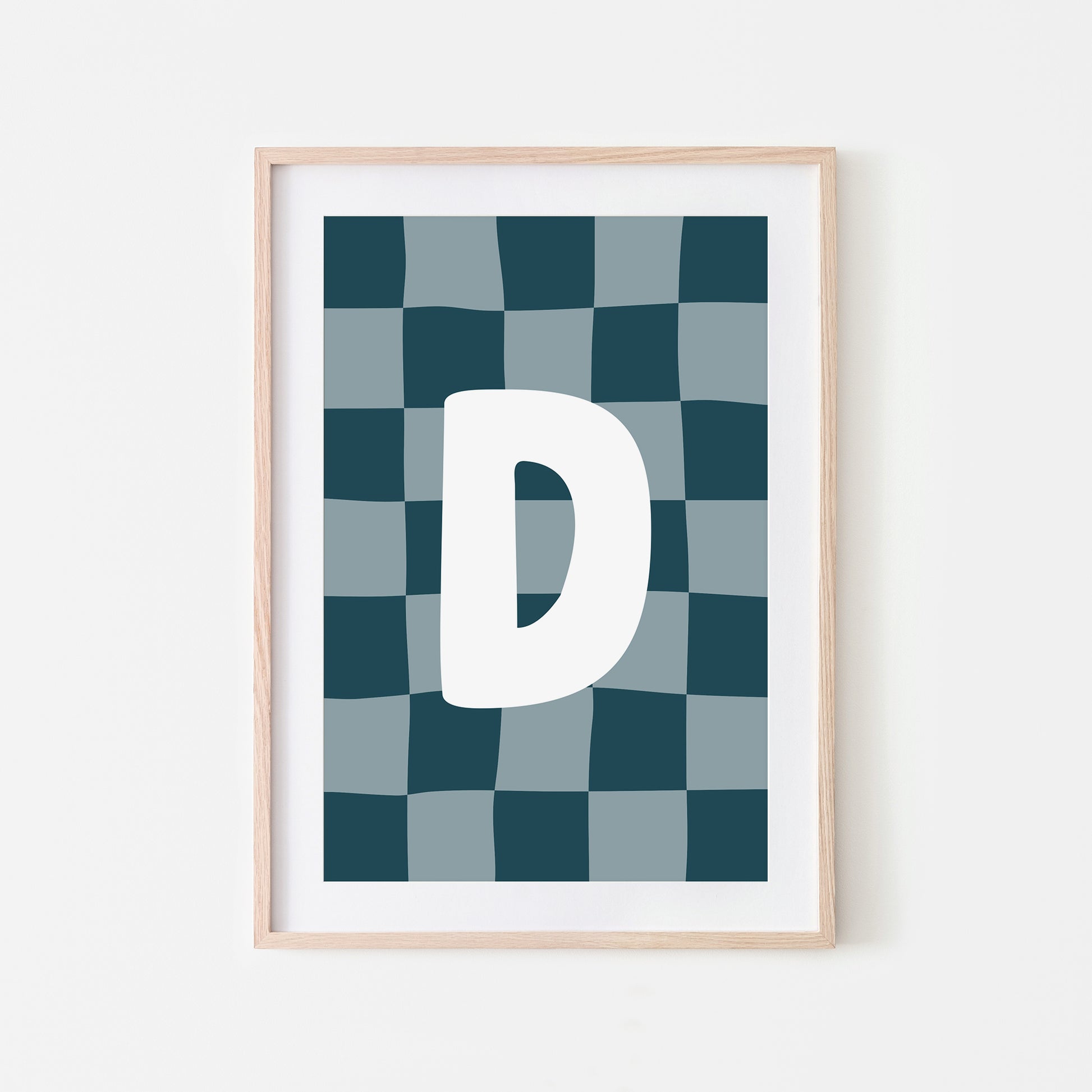 Checkered-Letters-Alphabet-Poster-Print-Letter-D-in-Navy