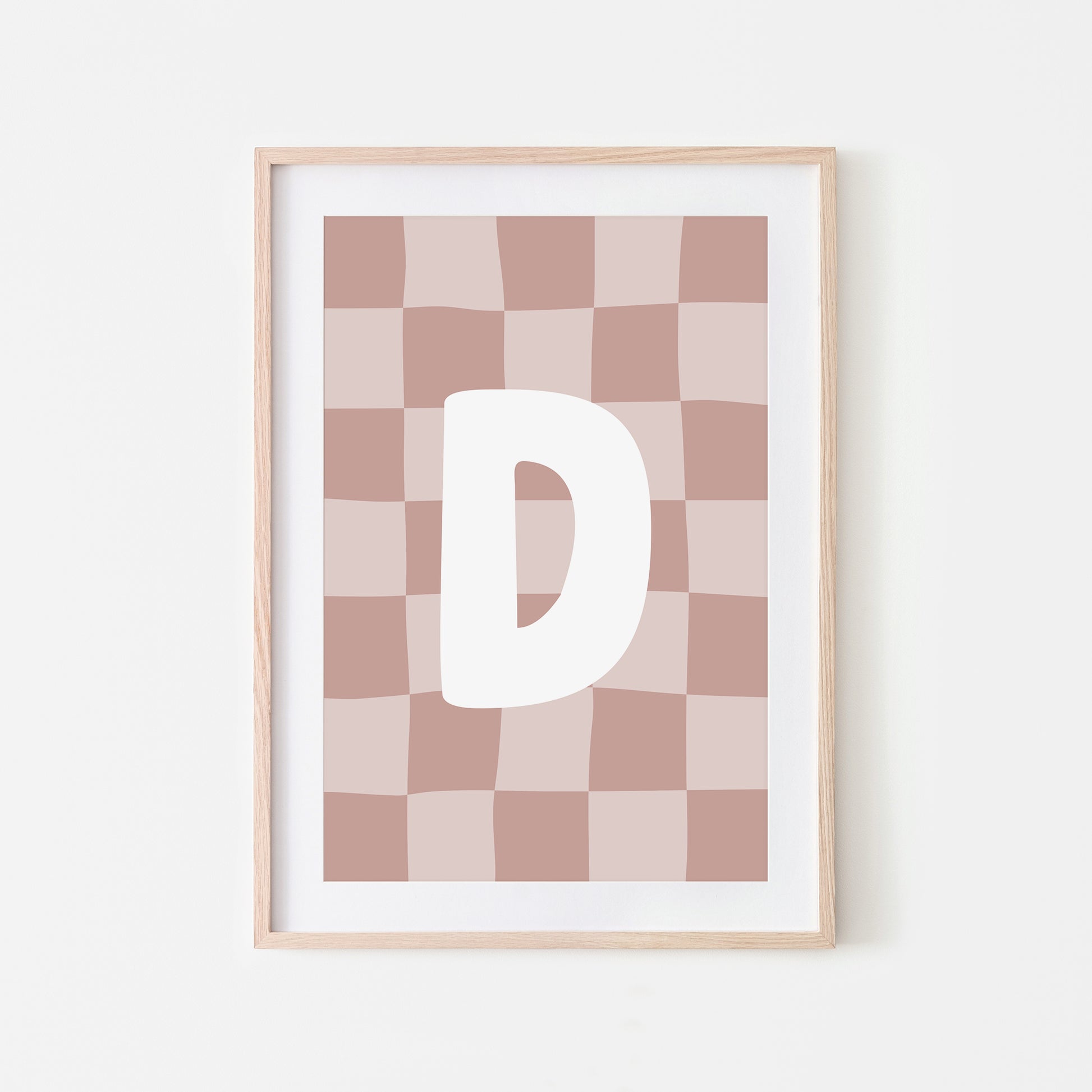 Checkered-Letters-Alphabet-Poster-Print-Letter-D-in-Rose