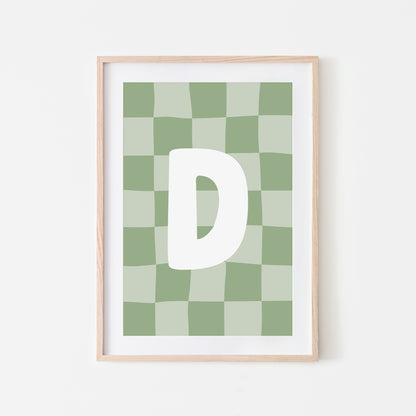 Checkered-Letters-Alphabet-Poster-Print-Letter-D-in-Sage