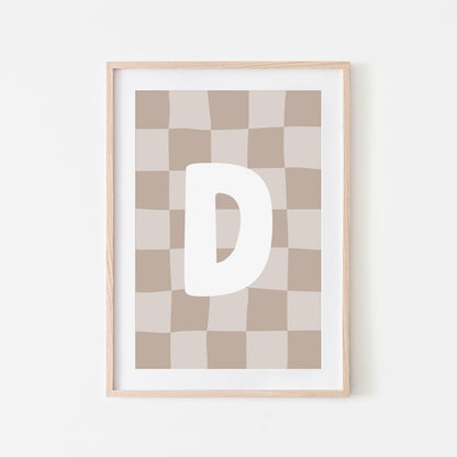 Checkered-Letters-Alphabet-Poster-Print-Letter-D-in-Truffle