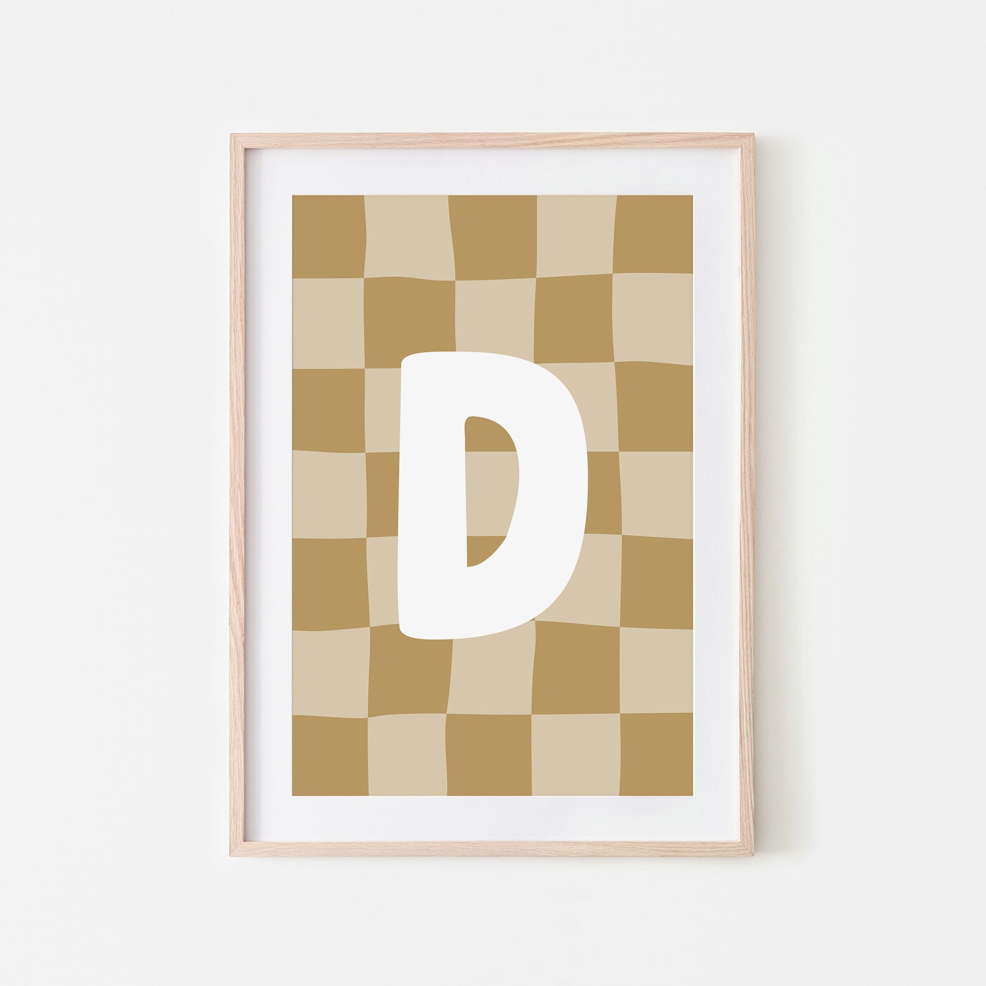 Checkered-Letters-Alphabet-Poster-Print-Letter-D-in-Wheat