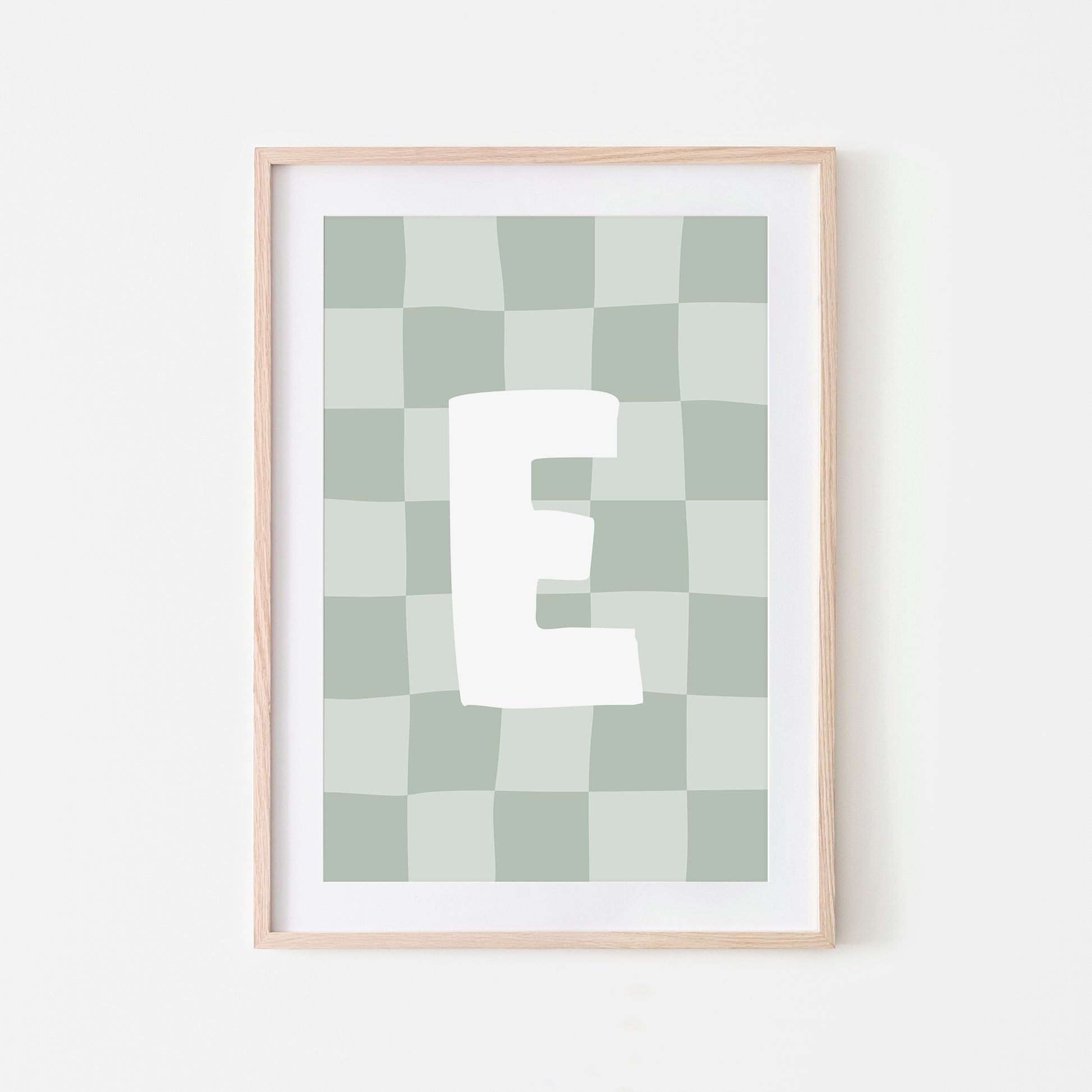 Checkered-Letters-Alphabet-Poster-Print-Letter-E-in-Mist