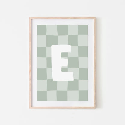 Checkered-Letters-Alphabet-Poster-Print-Letter-E-in-Mist