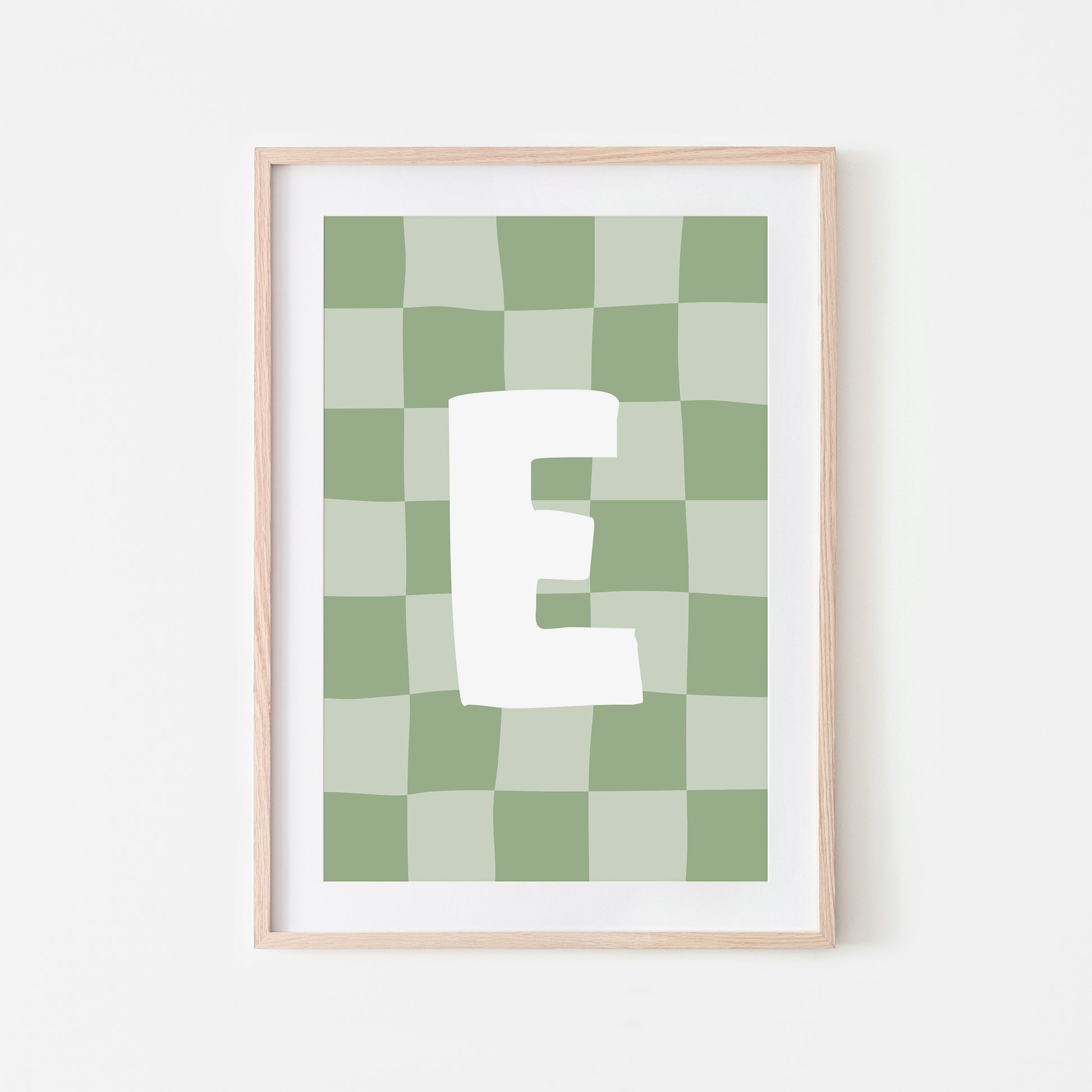 Checkered-Letters-Alphabet-Poster-Print-Letter-E-in-Sage