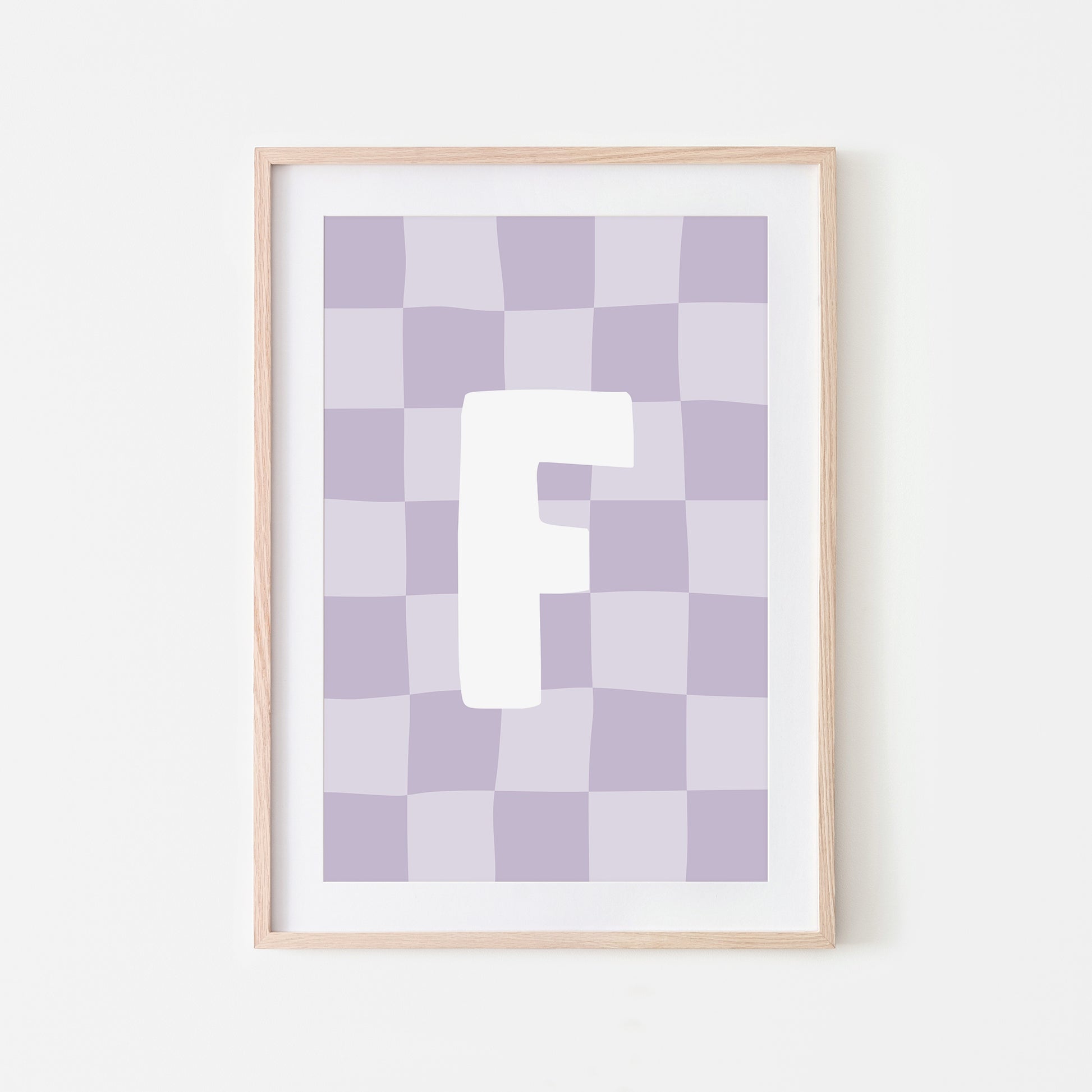 Checkered-Letters-Alphabet-Poster-Print-Letter-F-in-Lavender