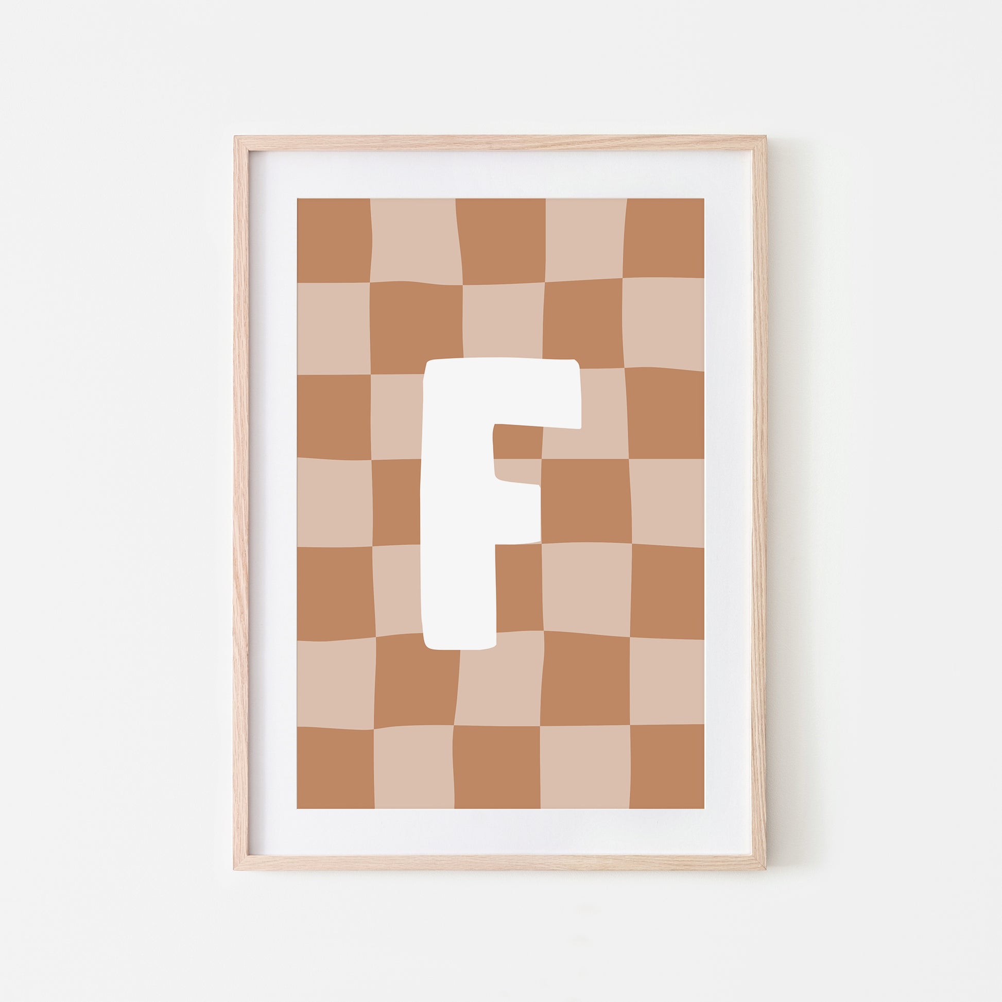 Checkered-Letters-Alphabet-Poster-Print-Letter-F-in-Tan