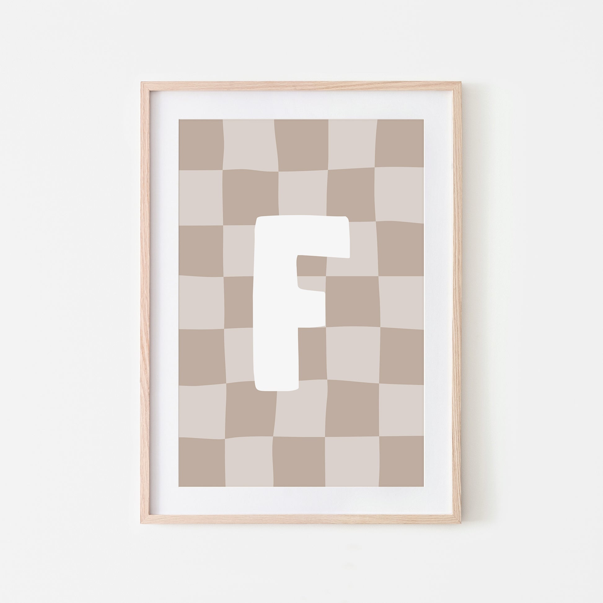 Checkered-Letters-Alphabet-Poster-Print-Letter-F-in-Truffle