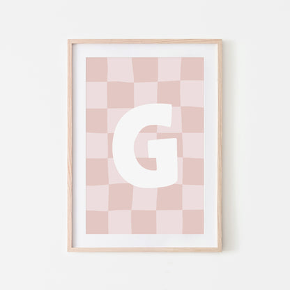 Checkered-Letters-Alphabet-Poster-Print-Letter-G-in-Blush