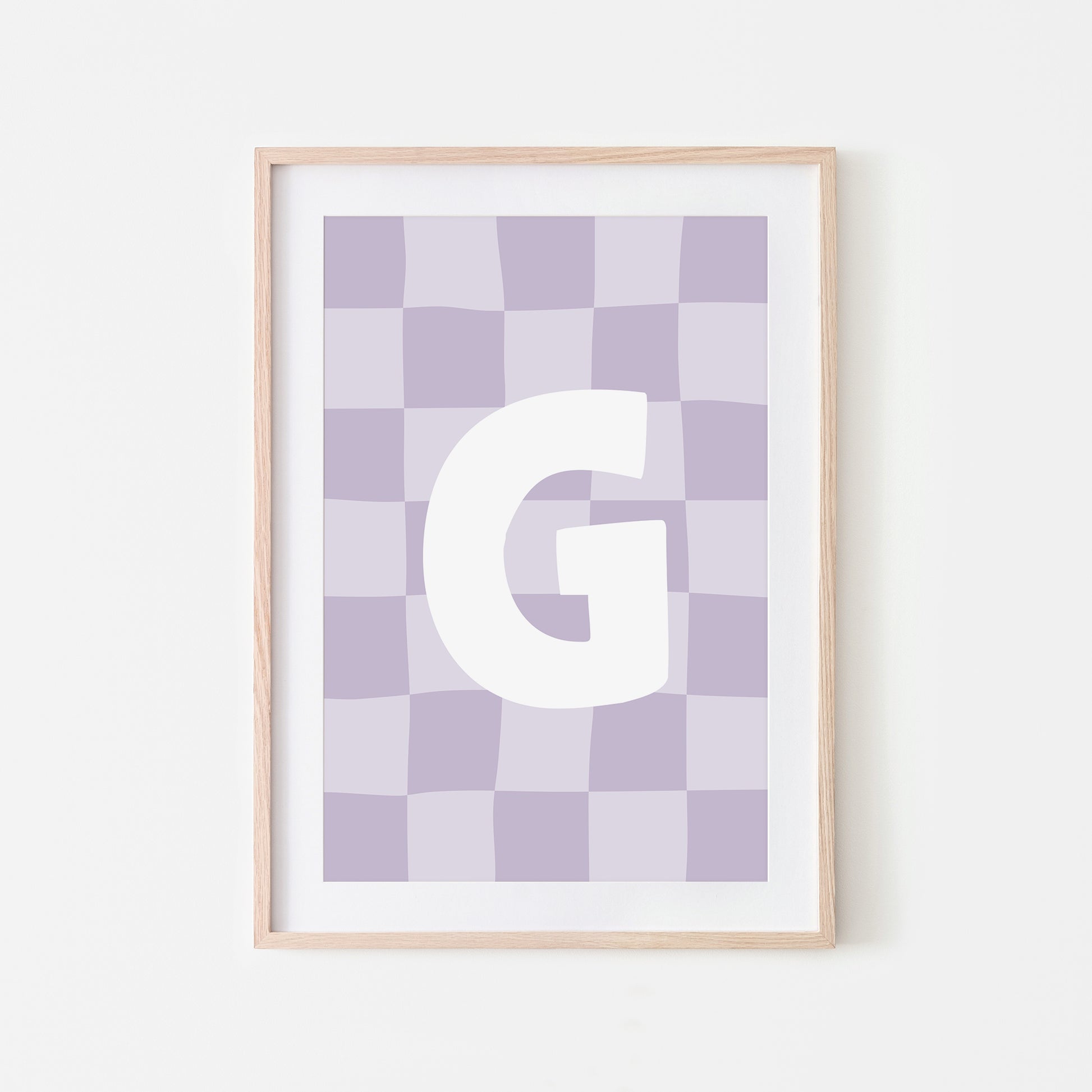 Checkered-Letters-Alphabet-Poster-Print-Letter-G-in-Lavender