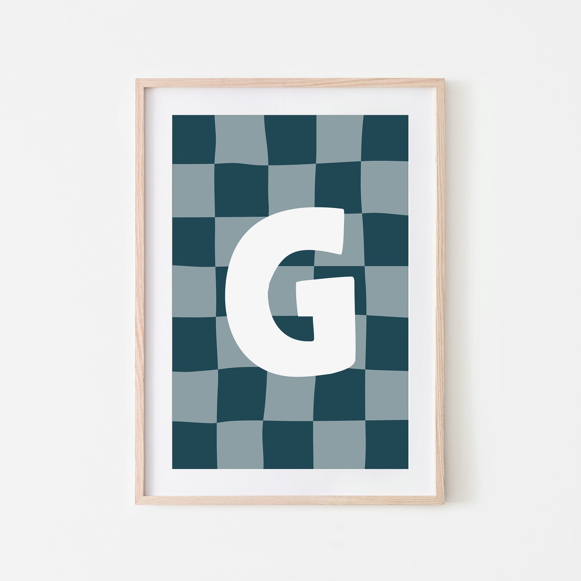 Checkered-Letters-Alphabet-Poster-Print-Letter-G-in-Navy