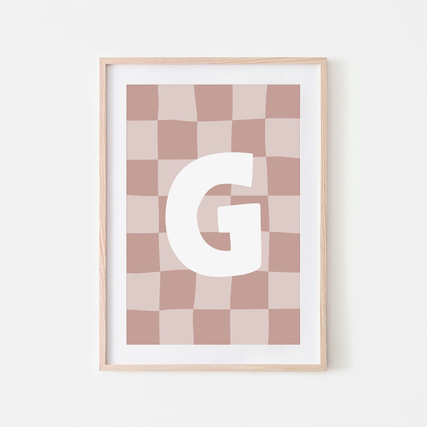 Checkered-Letters-Alphabet-Poster-Print-Letter-G-in-Rose