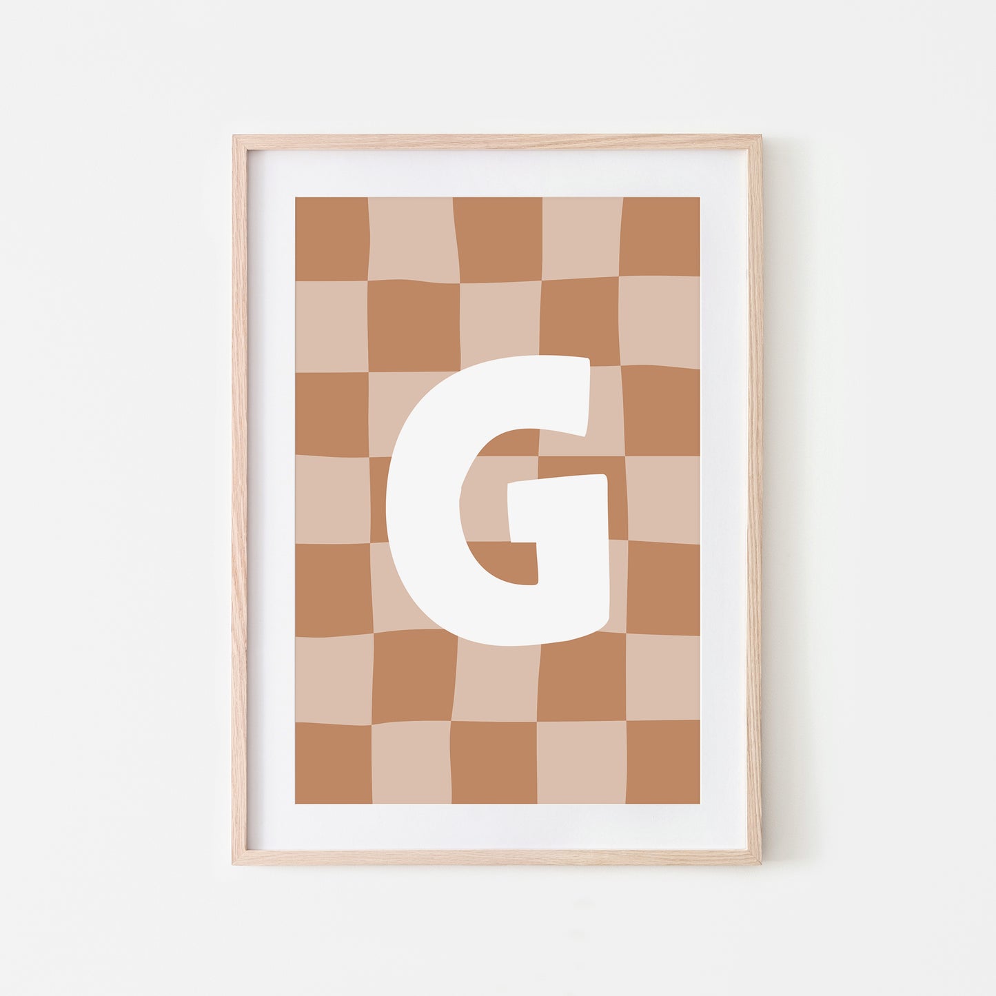Checkered-Letters-Alphabet-Poster-Print-Letter-G-in-Tan