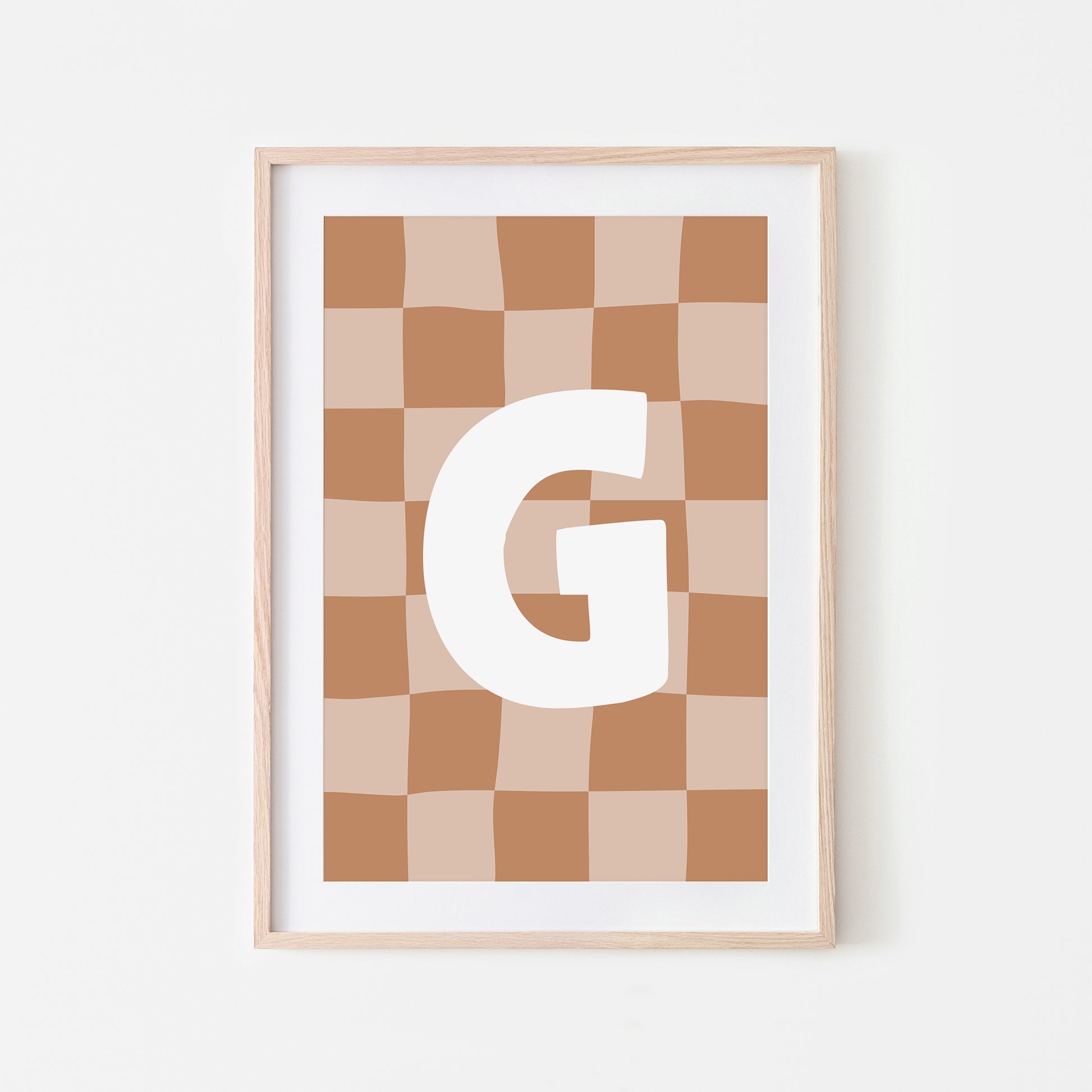 Checkered-Letters-Alphabet-Poster-Print-Letter-G-in-Tan