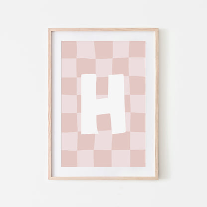 Checkered-Letters-Alphabet-Poster-Print-Letter-H-in-Blush