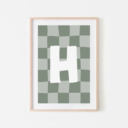 Checkered-Letters-Alphabet-Poster-Print-Letter-H-in-Eucalyptus
