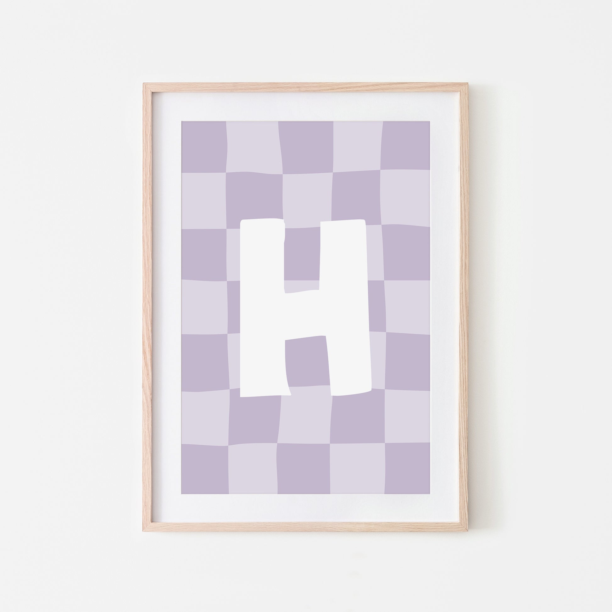 Checkered-Letters-Alphabet-Poster-Print-Letter-H-in-Lavender