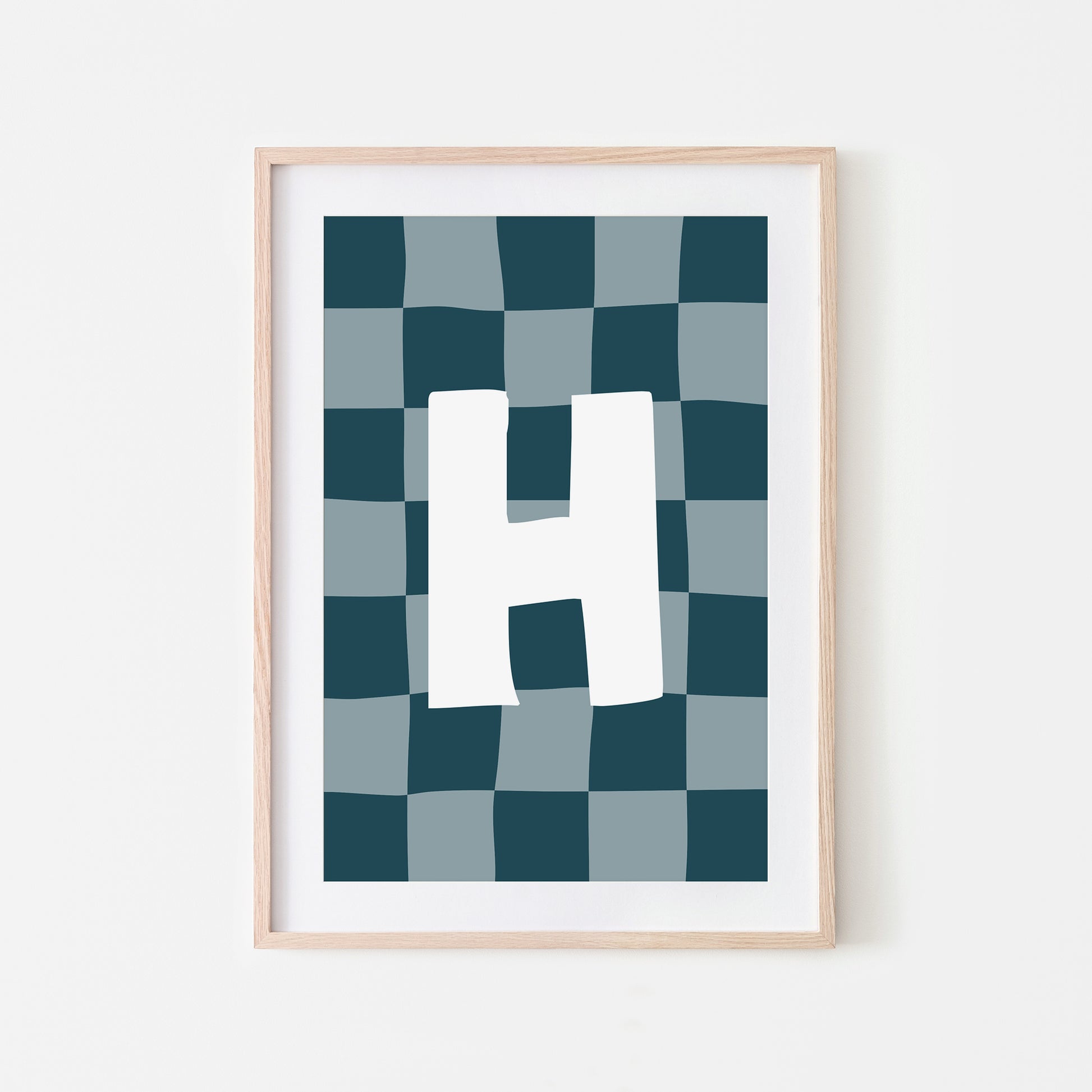 Checkered-Letters-Alphabet-Poster-Print-Letter-H-in-Navy