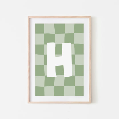 Checkered-Letters-Alphabet-Poster-Print-Letter-H-in-Sage