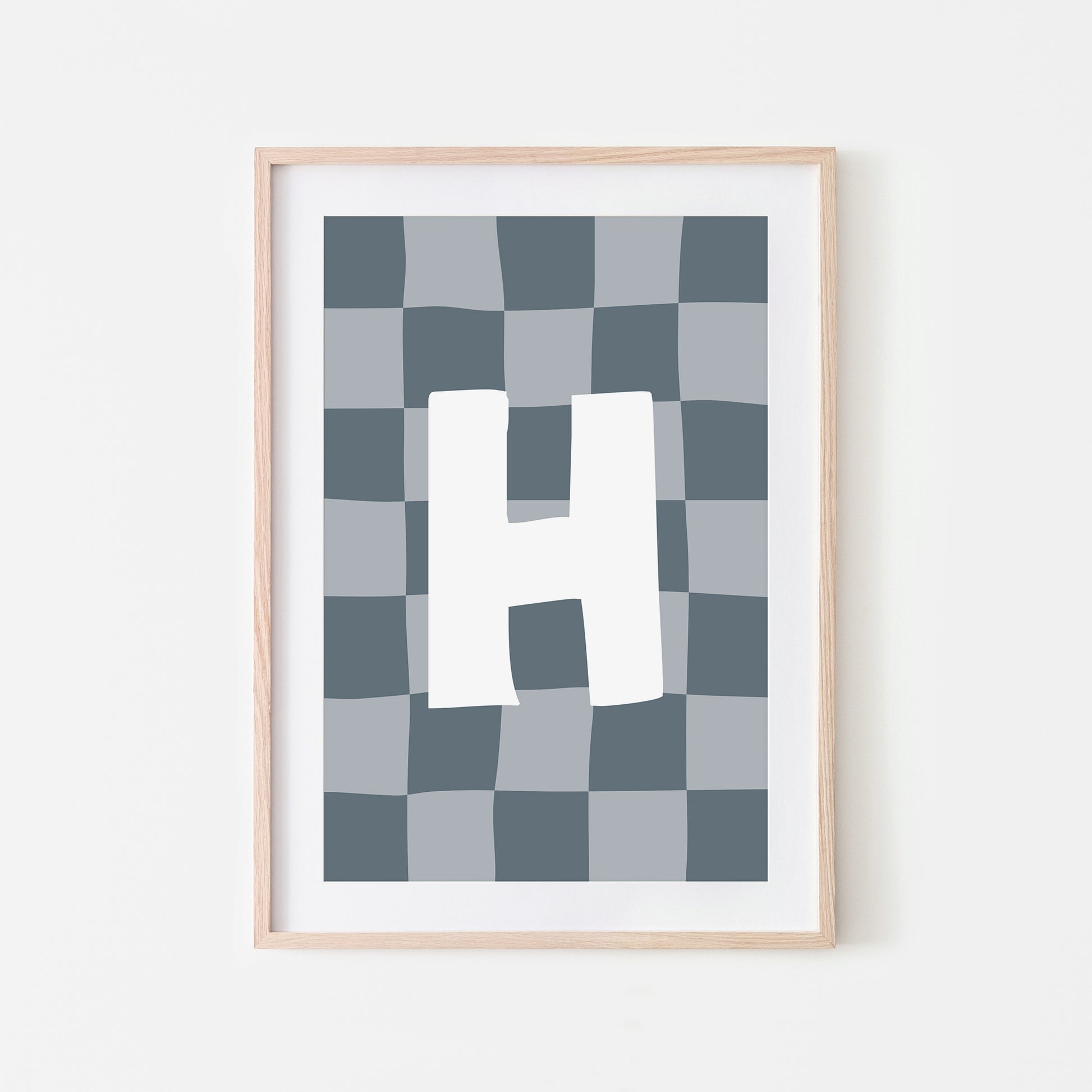 Checkered-Letters-Alphabet-Poster-Print-Letter-H-in-Sky
