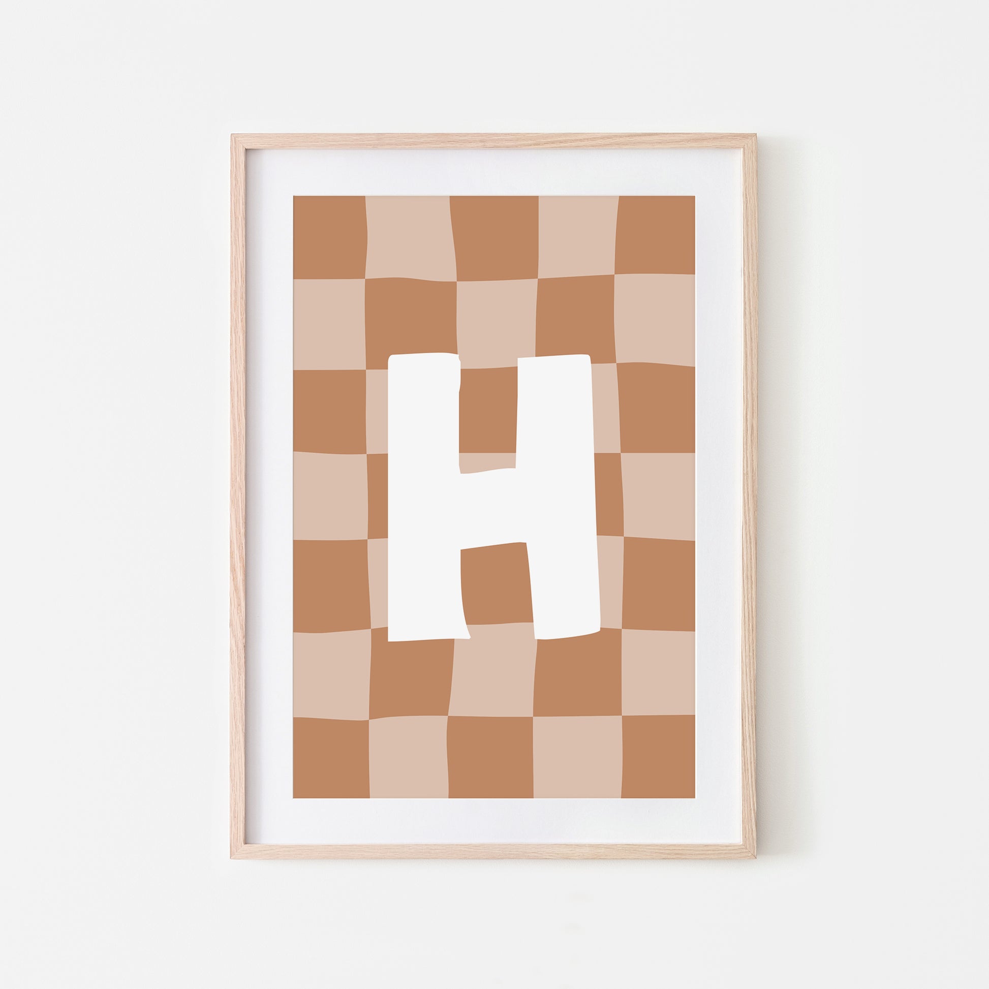 Checkered-Letters-Alphabet-Poster-Print-Letter-H-in-Tan